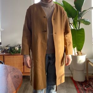 MUJI Camel Colored Light Weight Coat/Jacket - Medium